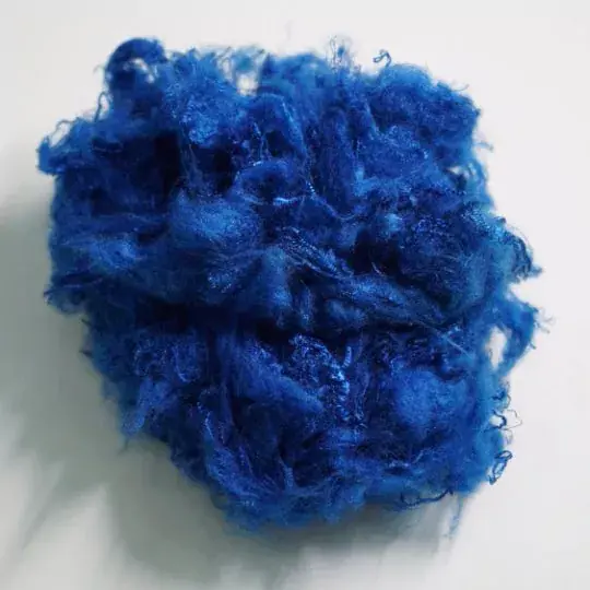 Serat pendek aramid biru aeroangkasa