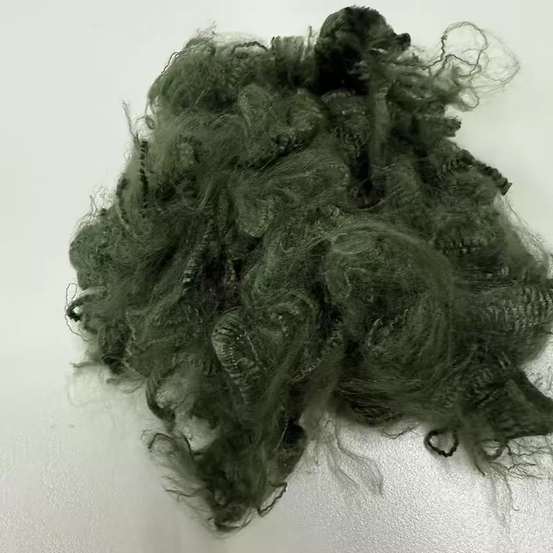 Serat pendek Aramid Tentera Hijau